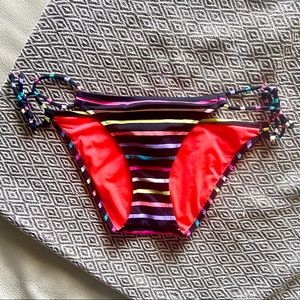Victoria’s Secret Rainbow Stripe Bikini Bottom S